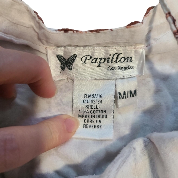 PAPILLON spaghetti strap summer dress M - Picture 3 of 7